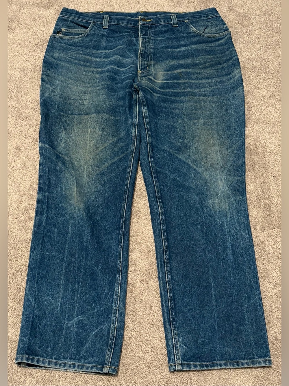 Carhartt Flame Resistant Jeans Men’s Size 42x32 Workwear Utility Denim